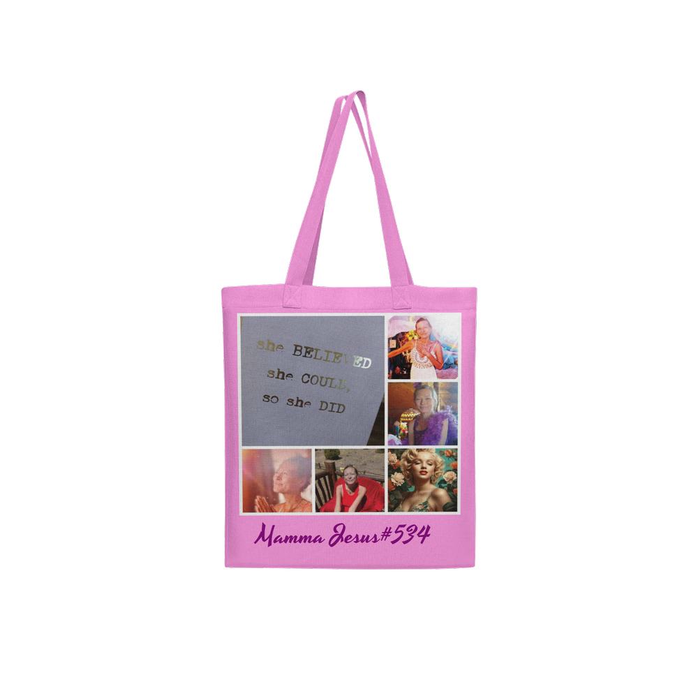 Large MotherGod Love Has Won Tote Bag Lined with Inside Pocket – Linen Like Fabric