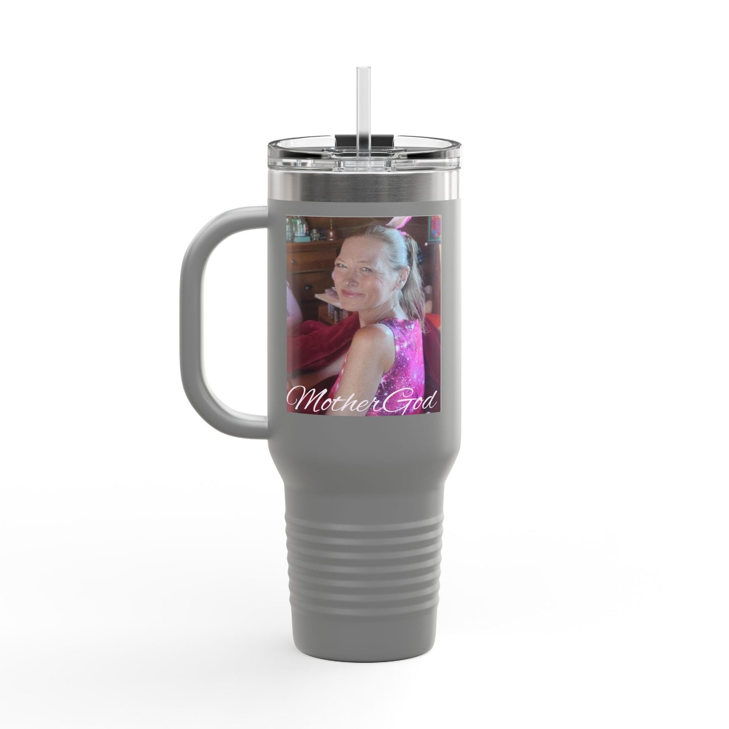 MotherGod LoveHasWon Insulated Travel Mug - 40oz