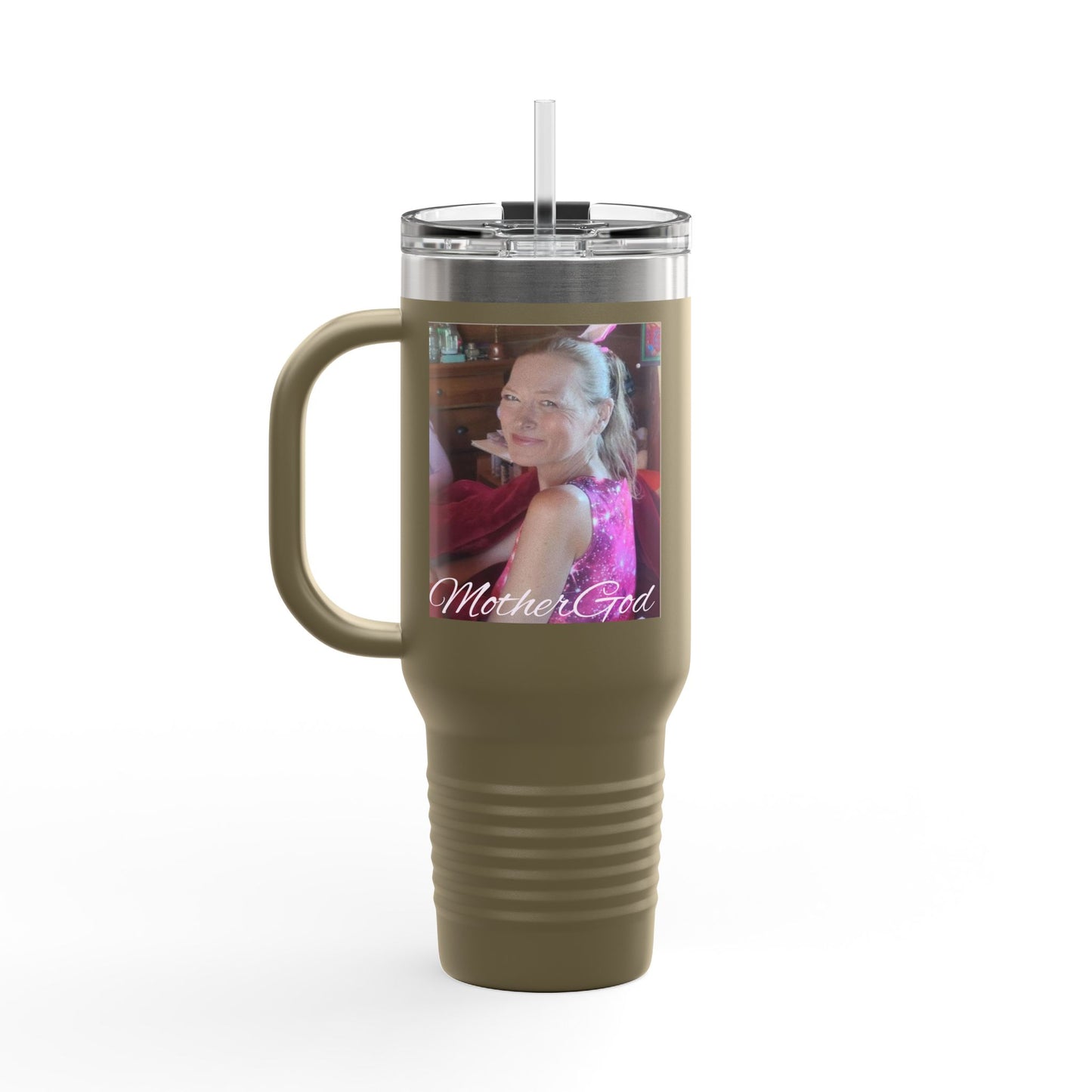 MotherGod LoveHasWon Insulated Travel Mug - 40oz