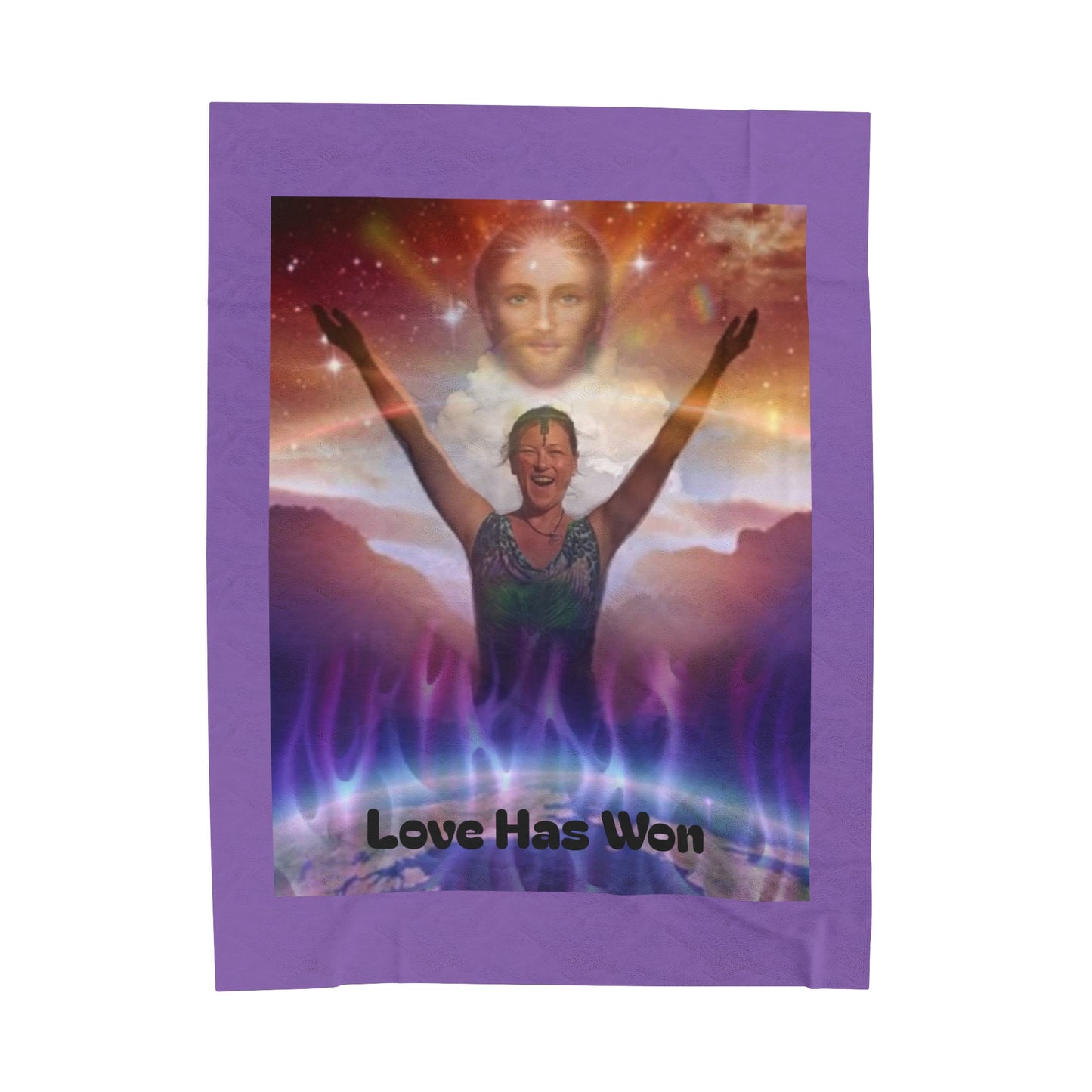 MotherGod & St.Germain/ Love Has Won Velveteen Plush Blanket