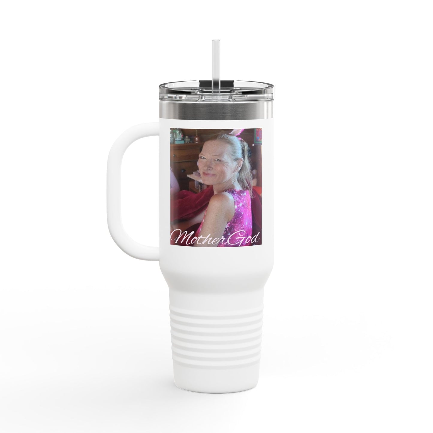 MotherGod LoveHasWon Insulated Travel Mug - 40oz