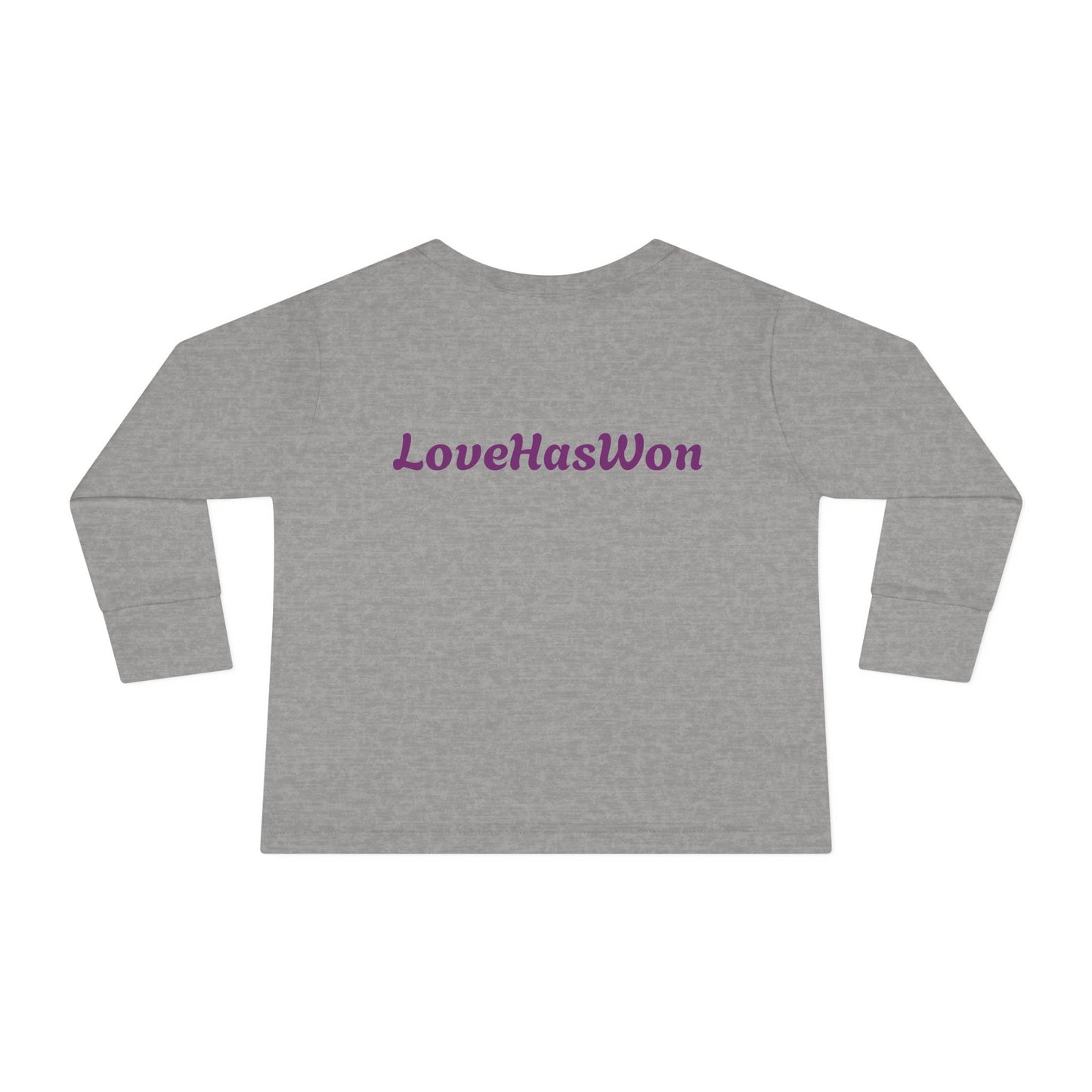 Love Has Won Toddler Long Sleeve Tee