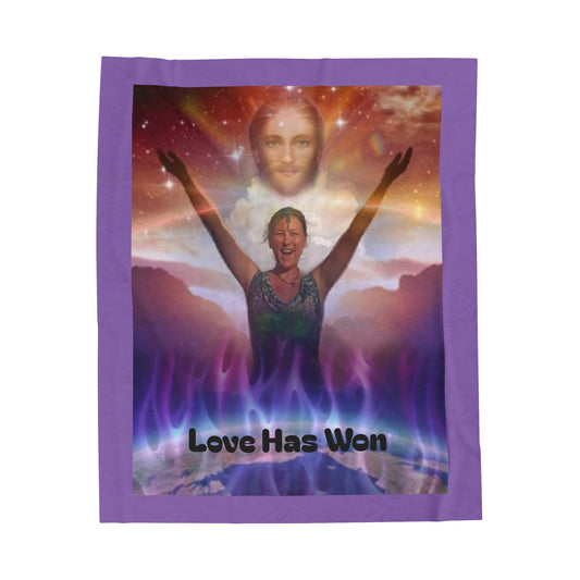 MotherGod & St.Germain/ Love Has Won Velveteen Plush Blanket